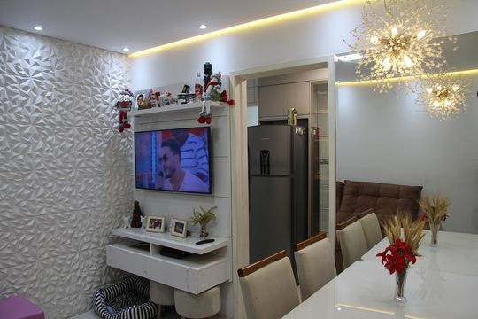 Sala  de apartamento à venda com 2 quartos, 45m² em Vila Barros, Guarulhos