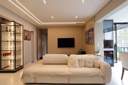 Sala de apartamento à venda com 3 quartos, 125m² em Vila Andrade, São Paulo