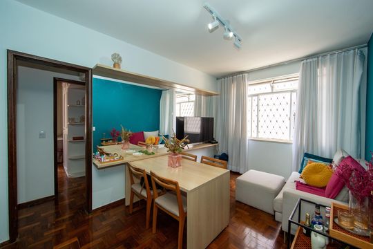 SALA de apartamento à venda com 3 quartos, 85m² em Cruzeiro, Belo Horizonte