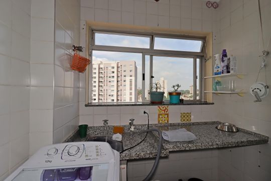 Área de Serviço de apartamento à venda com 3 quartos, 77m² em Jardim, Santo André
