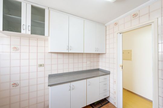 Cozinha de apartamento para alugar com 1 quarto, 43m² em Vila Clementino, São Paulo