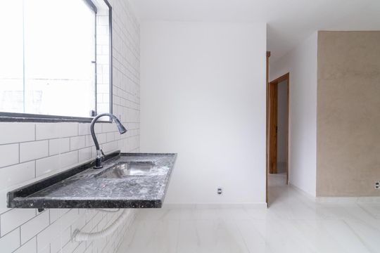 Cozinha de apartamento à venda com 2 quartos, 37m² em Vila Marieta, São Paulo