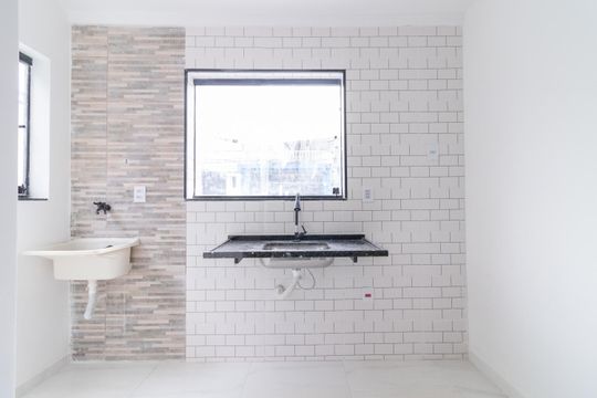 Cozinha de apartamento à venda com 2 quartos, 37m² em Vila Marieta, São Paulo