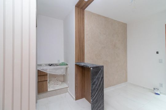 Sala/Cozinha de apartamento à venda com 2 quartos, 33m² em Vila Marieta, São Paulo