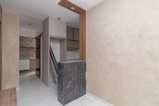 Sala/Cozinha de apartamento à venda com 2 quartos, 33m² em Vila Marieta, São Paulo