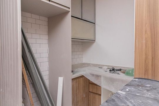 Cozinha de apartamento à venda com 2 quartos, 33m² em Vila Marieta, São Paulo