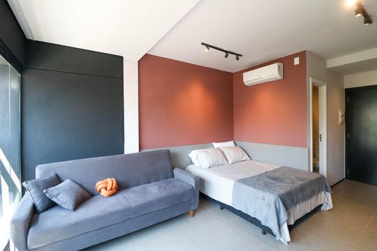 Studio de kitnet/studio para alugar com 1 quarto, 24m² em Cidade Monções, São Paulo