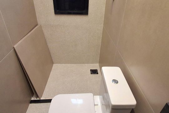 Banheiro Social  de apartamento à venda com 2 quartos, 50m² em Nova Gerti, São Caetano do Sul