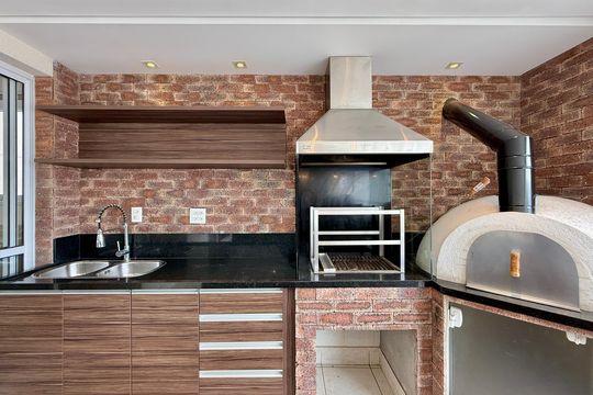 Varanda  de apartamento para alugar com 4 quartos, 160m² em Santo Amaro, São Paulo
