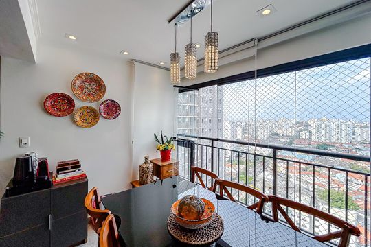Varanda de apartamento à venda com 3 quartos, 66m² em Tatuapé, São Paulo