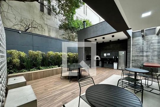 Área comum de kitnet/studio para alugar com 1 quarto, 31m² em Cerqueira César, São Paulo