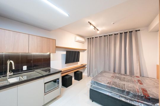 Sala/Quarto de kitnet/studio para alugar com 1 quarto, 29m² em Vila Clementino, São Paulo