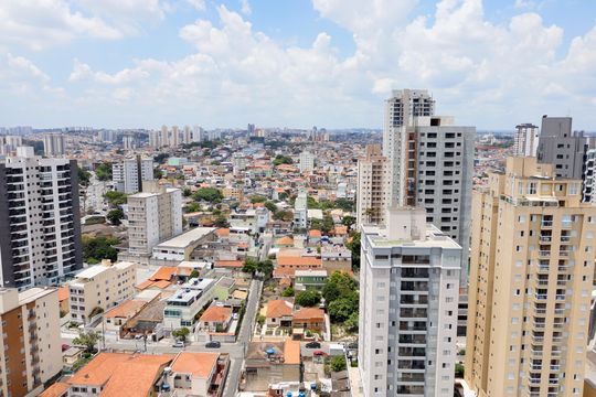 Vista da Sacada de apartamento à venda com 3 quartos, 113m² em Vila Osasco, Osasco
