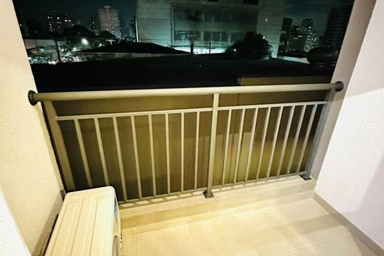Varanda de kitnet/studio à venda com 1 quarto, 25m² em Mirandópolis, São Paulo