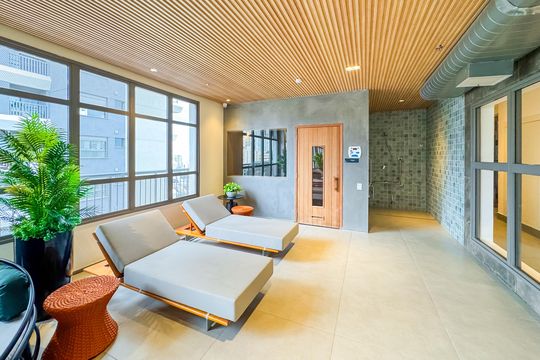 Lounge e Sauna de kitnet/studio à venda com 1 quarto, 21m² em Paraíso, São Paulo