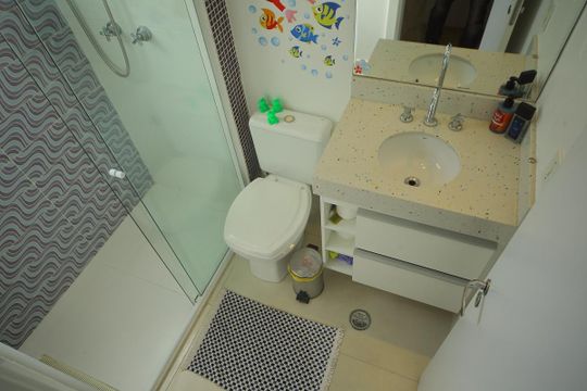 Banheiro Suíte 2  de apartamento à venda com 3 quartos, 130m² em Centro, São Bernardo do Campo