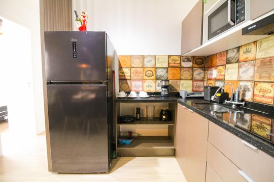 Cozinha de apartamento à venda com 2 quartos, 34m² em Brás, São Paulo