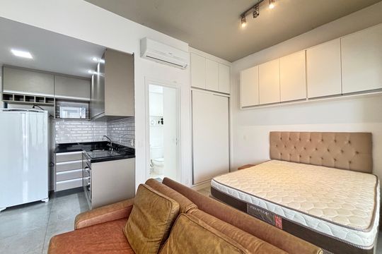 Studio de kitnet/studio para alugar com 1 quarto, 45m² em Indianópolis, São Paulo