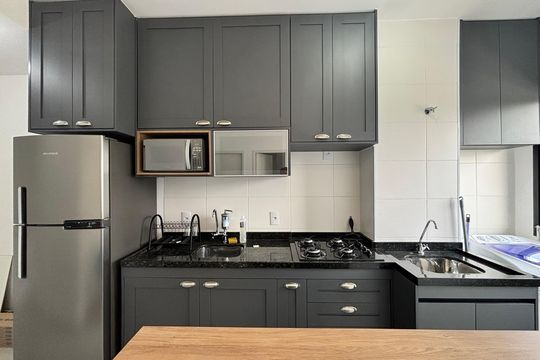 Cozinha de apartamento à venda com 2 quartos, 42m² em Vila Olímpia, São Paulo