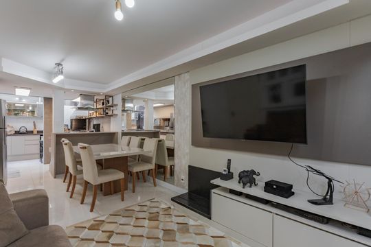 Sala de casa de condomínio à venda com 3 quartos, 86m² em Jardim Itu, Porto Alegre