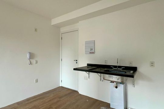 Cozinha de kitnet/studio à venda com 1 quarto, 24m² em Perdizes, São Paulo
