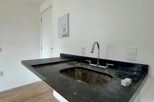 Cozinha de kitnet/studio à venda com 1 quarto, 24m² em Perdizes, São Paulo
