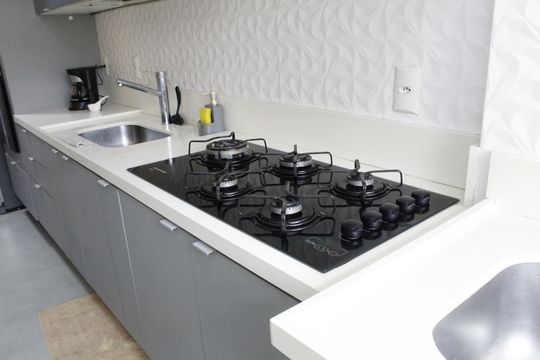 Cozinha de apartamento à venda com 3 quartos, 196m² em Pechincha, Rio de Janeiro