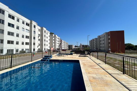 Área comum - Piscina de apartamento à venda com 2 quartos, 44m² em Feitoria, São Leopoldo