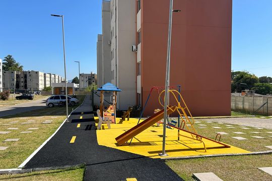 Área comum - Playground de apartamento à venda com 2 quartos, 44m² em Feitoria, São Leopoldo