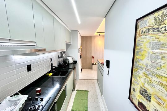 Cozinha de apartamento à venda com 1 quarto, 130m² em Vila Dom Pedro Ii, São Paulo