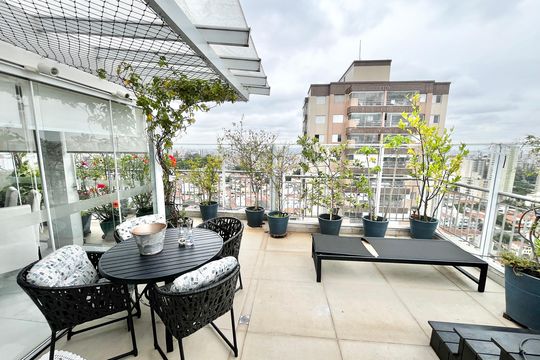 Varanda gourmet de apartamento à venda com 1 quarto, 130m² em Vila Dom Pedro Ii, São Paulo
