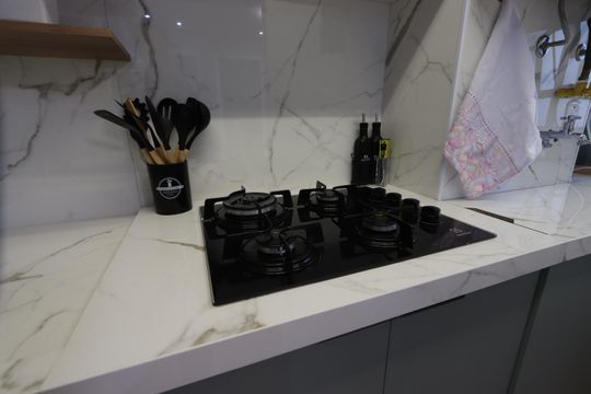 Cozinha de apartamento para alugar com 2 quartos, 37m² em Vila Virginia, São Paulo