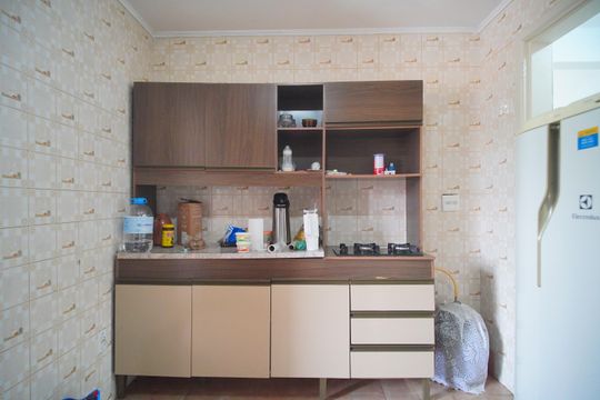 Cozinha de apartamento à venda com 2 quartos, 74m² em Guarani, Novo Hamburgo