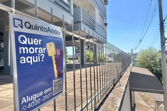 Placa de apartamento para alugar com 1 quarto, 45m² em Operário, Novo Hamburgo