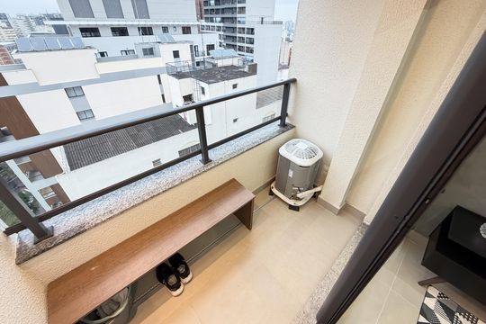 Varanda da Sala de apartamento para alugar com 1 quarto, 34m² em Vila Mariana, São Paulo