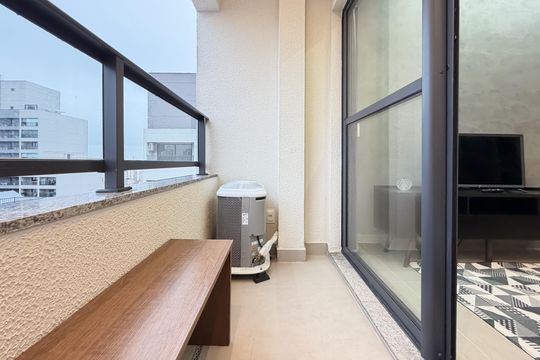 Varanda da Sala de apartamento para alugar com 1 quarto, 34m² em Vila Mariana, São Paulo
