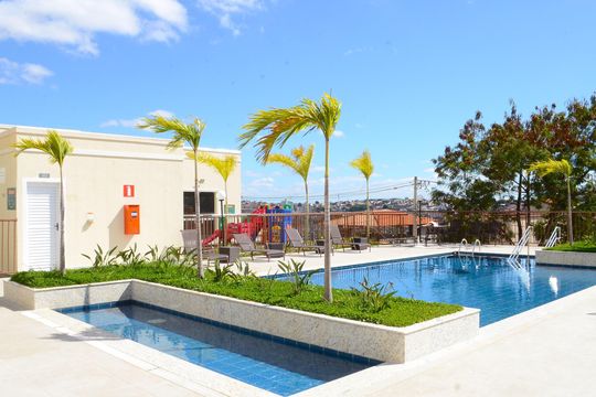Área comum - Piscina de apartamento para alugar com 2 quartos, 41m² em São Gabriel, Belo Horizonte