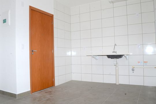 Cozinha de apartamento para alugar com 2 quartos, 41m² em São Gabriel, Belo Horizonte