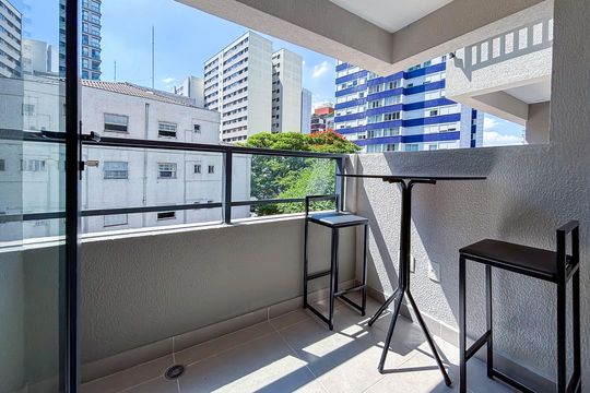 Varanda do Studio de kitnet/studio à venda com 1 quarto, 23m² em Perdizes, São Paulo