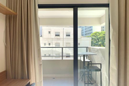 Varanda de kitnet/studio para alugar com 1 quarto, 23m² em Perdizes, São Paulo