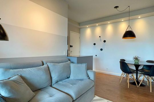 Sala de apartamento à venda com 2 quartos, 57m² em Pinheiros, São Paulo
