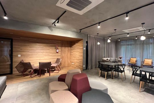 Salão de Festas de apartamento à venda com 2 quartos, 57m² em Pinheiros, São Paulo