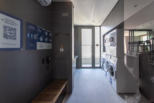 Lavanderia de kitnet/studio para alugar com 1 quarto, 25m² em Cidade Monções, São Paulo
