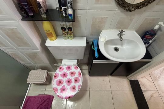 Banheiro de apartamento à venda com 3 quartos, 70m² em Vila Bela Vista, Santo André