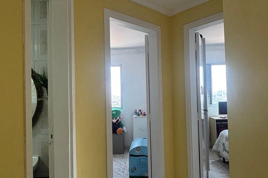 Corredor de apartamento à venda com 3 quartos, 70m² em Vila Bela Vista, Santo André