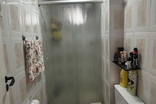 Banheiro de apartamento à venda com 3 quartos, 70m² em Vila Bela Vista, Santo André