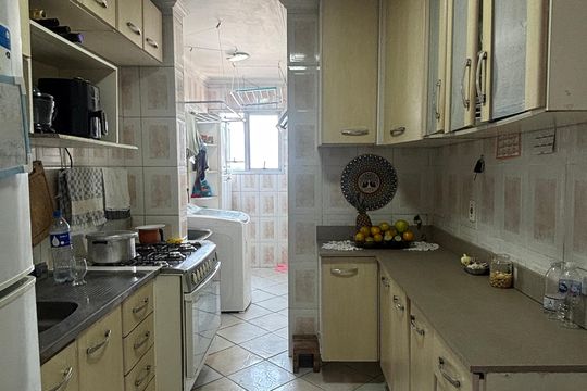 Cozinha de apartamento à venda com 3 quartos, 70m² em Vila Bela Vista, Santo André