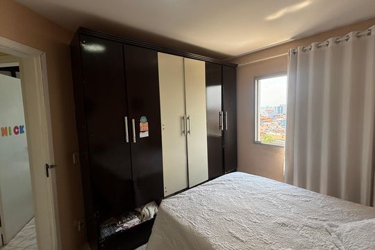 Quarto de apartamento à venda com 3 quartos, 70m² em Vila Bela Vista, Santo André