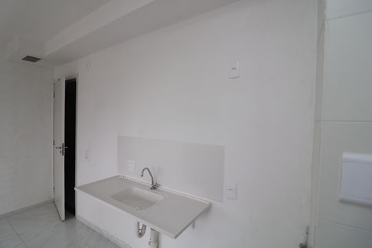 Cozinha de apartamento para alugar com 2 quartos, 33m² em Quinta da Paineira, São Paulo
