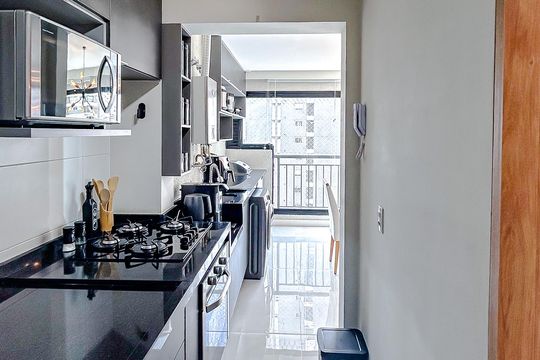 Cozinha de apartamento à venda com 2 quartos, 65m² em Vila Zilda, São Paulo